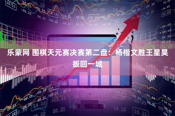 乐蒙网 围棋天元赛决赛第二盘：杨楷文胜王星昊扳回一城